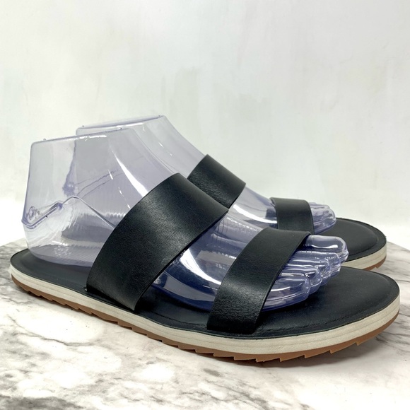 Roots Shoes - Roots Black Double-Strap Slide Sandals 8/38 Sporty Classic Summer